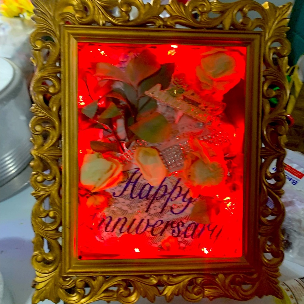 Shadow box( you can get it made how ever you want in the box)